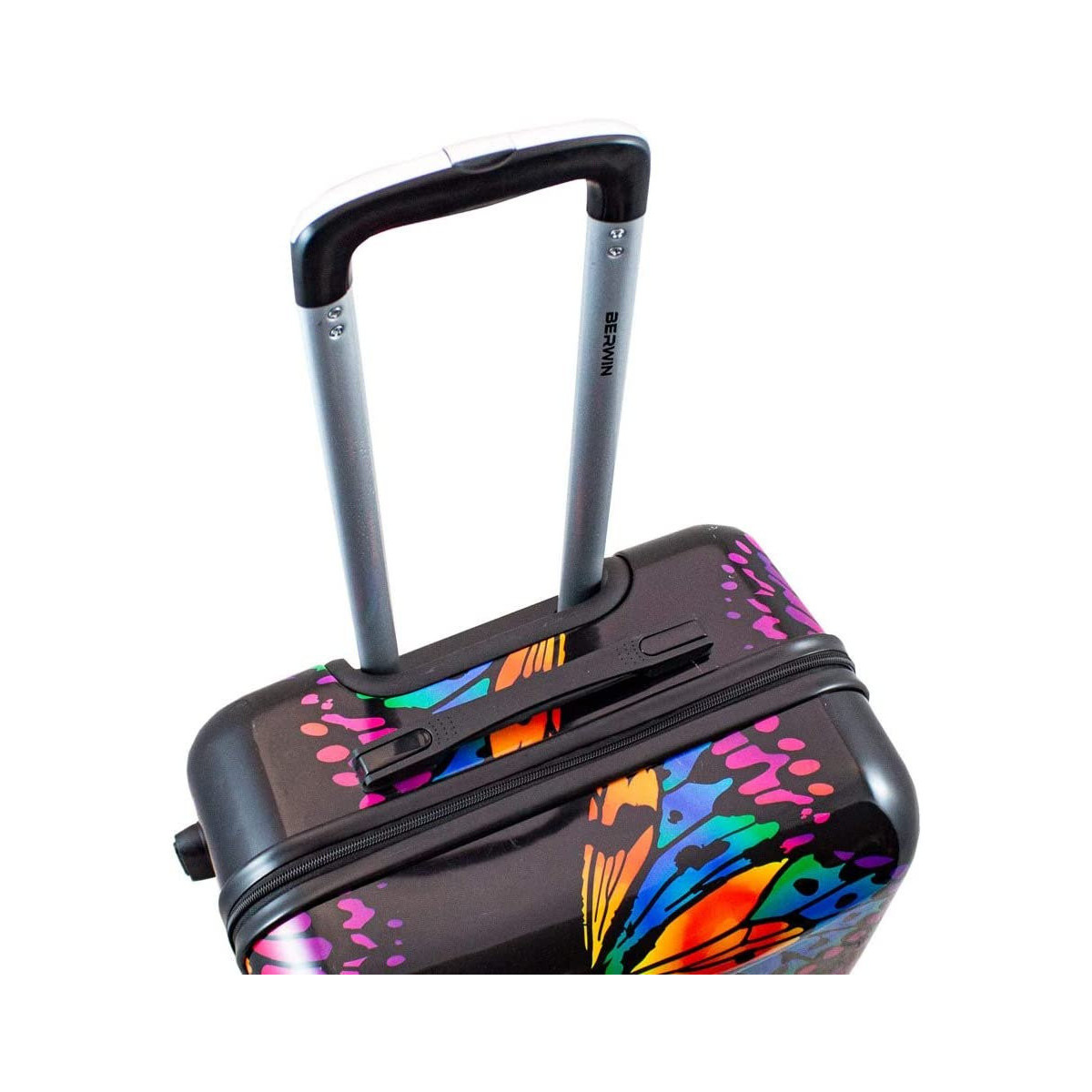 Set de valize negre cu fluturi