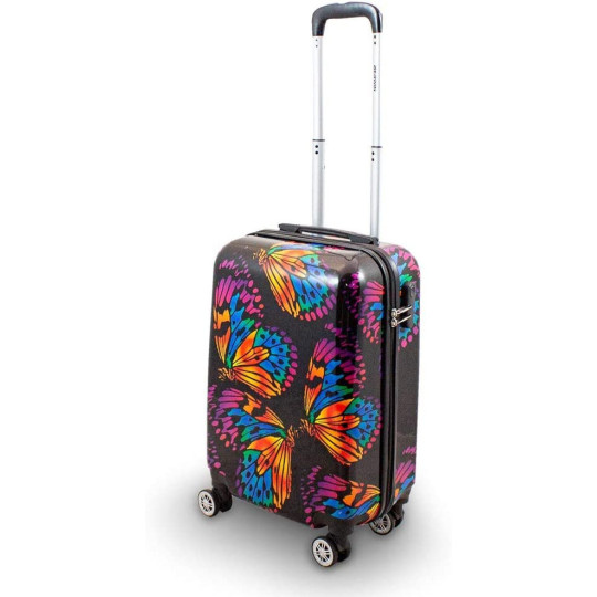Set de valize negre cu fluturi