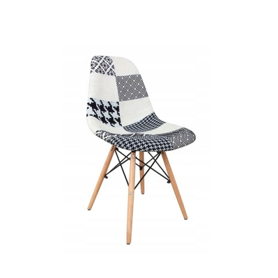 Scaun de calitate pentru dining în stil scandinav, de culoare albă