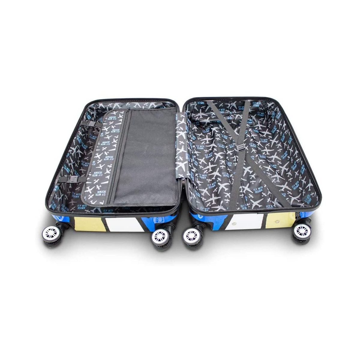 Set de valize cu petice colorate