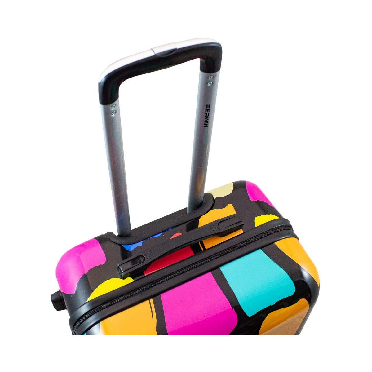 Set de valize cu petice colorate