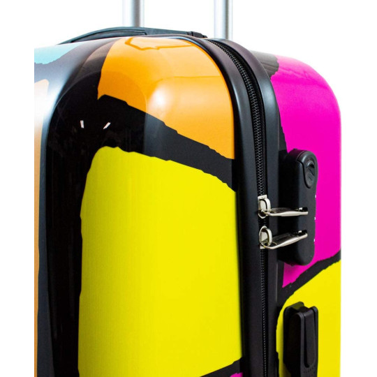 Set de valize cu petice colorate