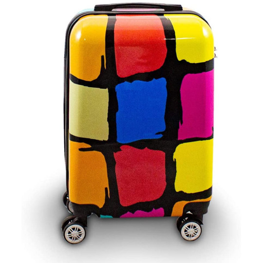 Set de valize cu petice colorate