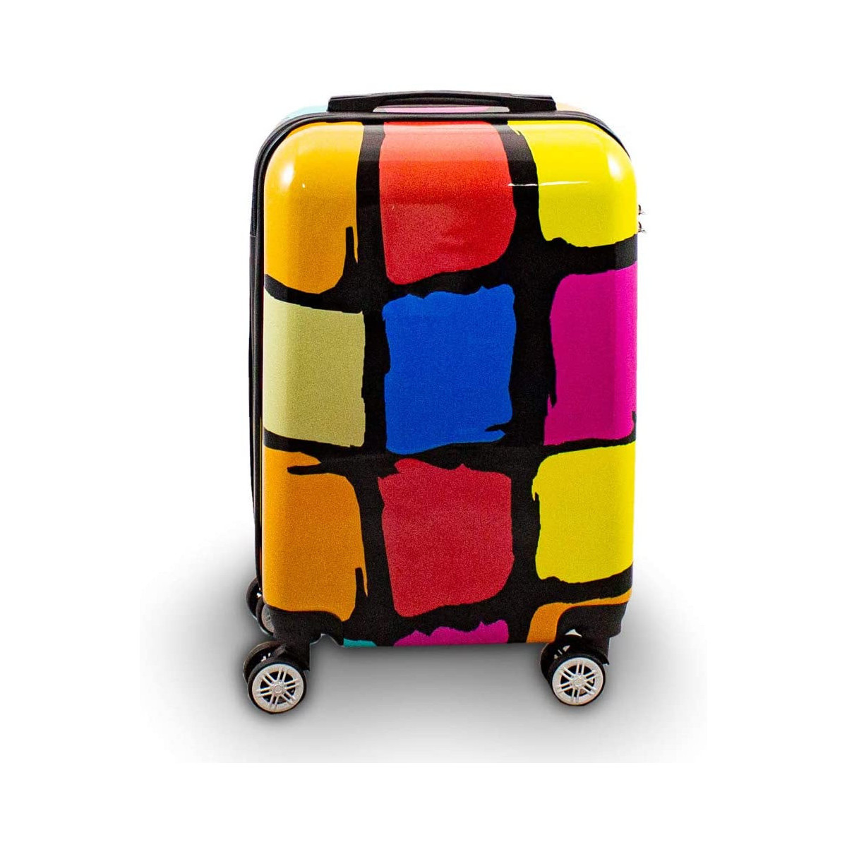 Set de valize cu petice colorate