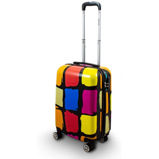 Set de valize cu petice colorate