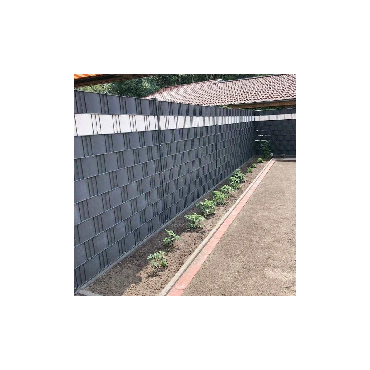 Banda electrica pentru gard neagra PVC cu dimensiunea de 19cmx35m + CLIPSURI GRATUIT