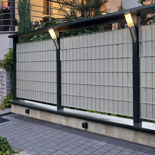 Bandă de protecție pentru gard PVC de culoare verde + 24 de cleme