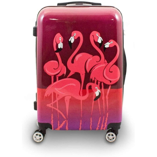 SETUL MODERN DE VALIZE 3D DE CĂLĂTORIE, FLAMINGO