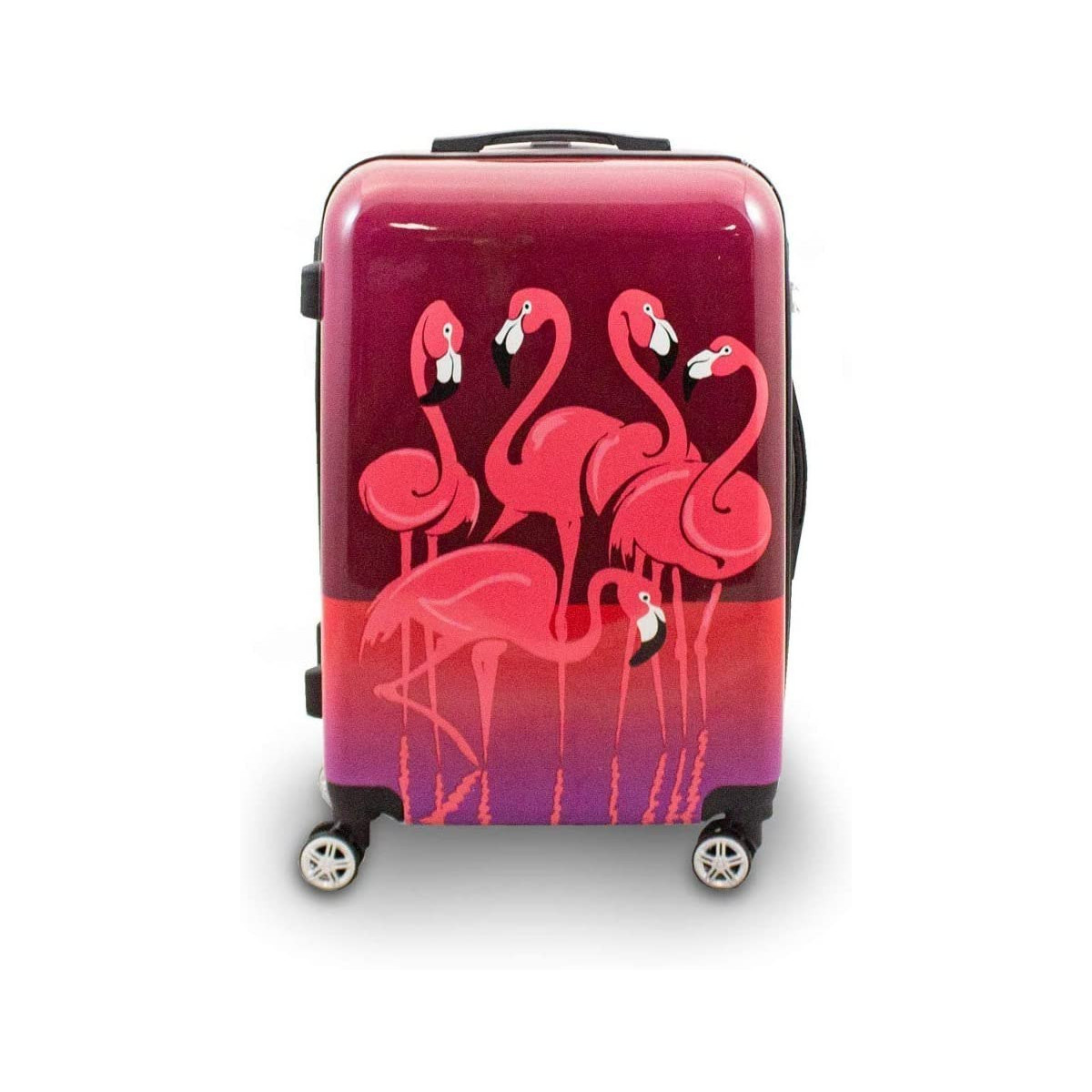 SETUL MODERN DE VALIZE 3D DE CĂLĂTORIE, FLAMINGO