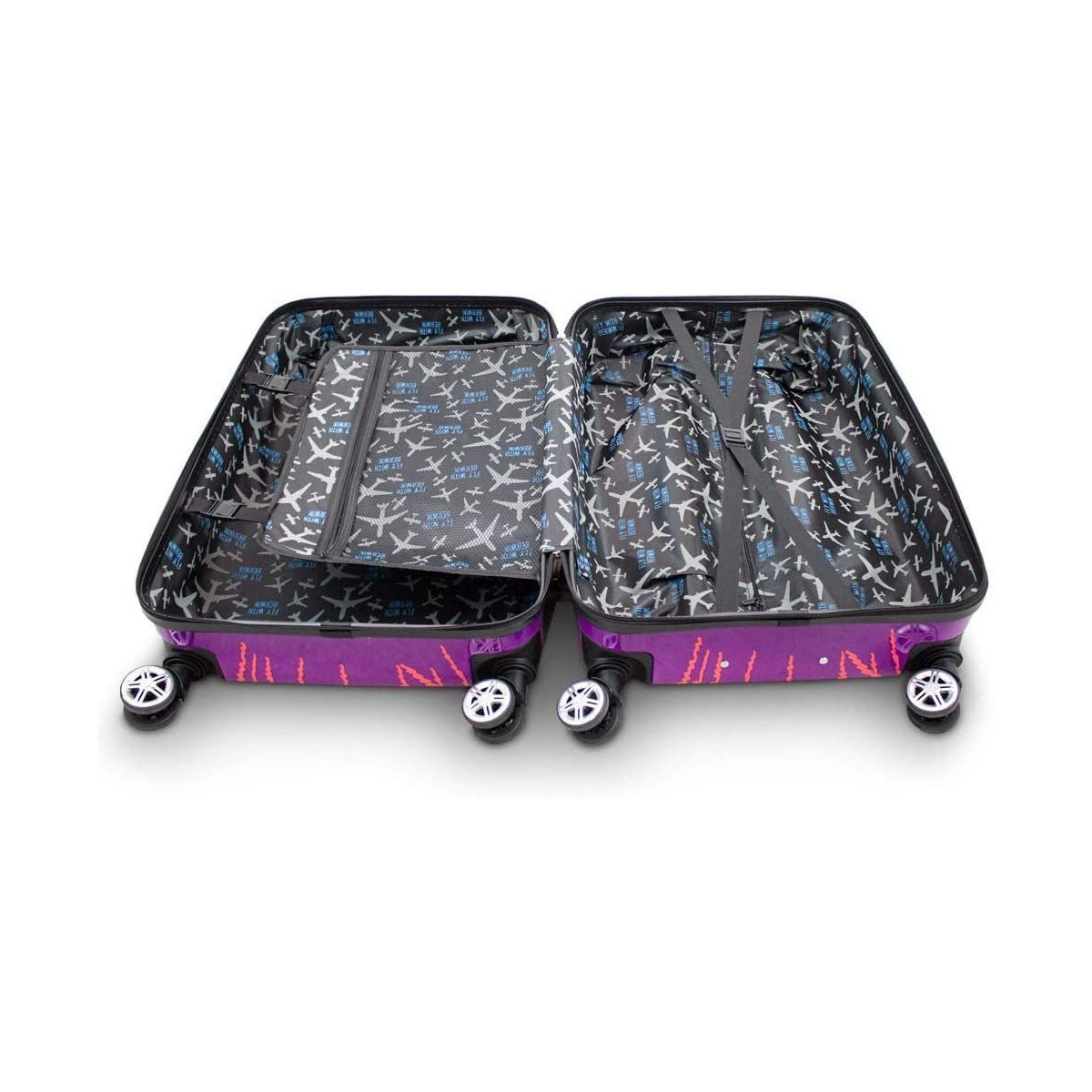 SETUL MODERN DE VALIZE 3D DE CĂLĂTORIE, FLAMINGO