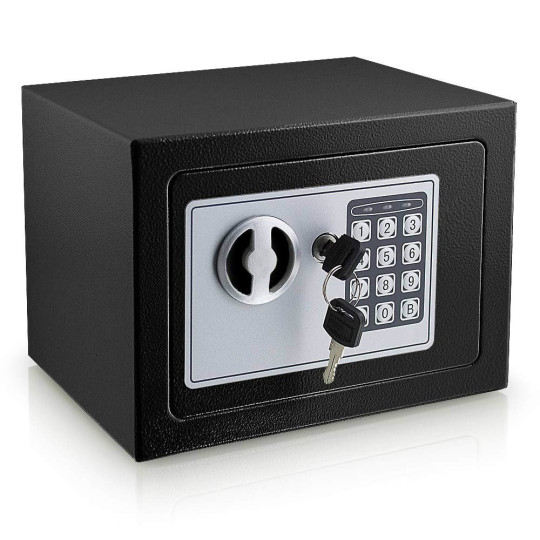 Sertar electronic mini negru pentru birou