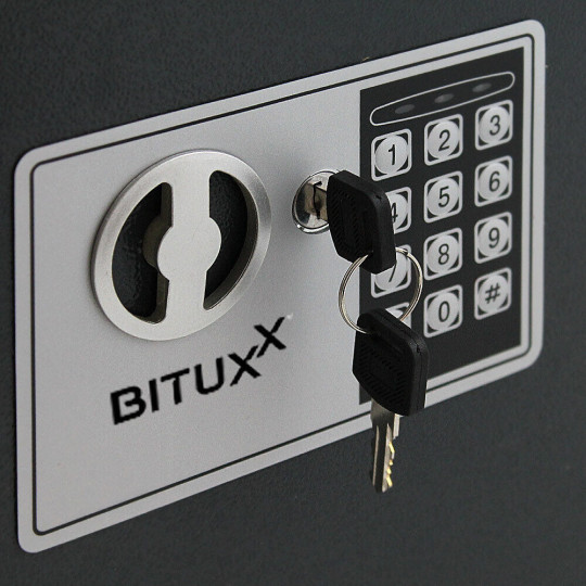 Cufăr negru pentru chei cu încuietoare electronică