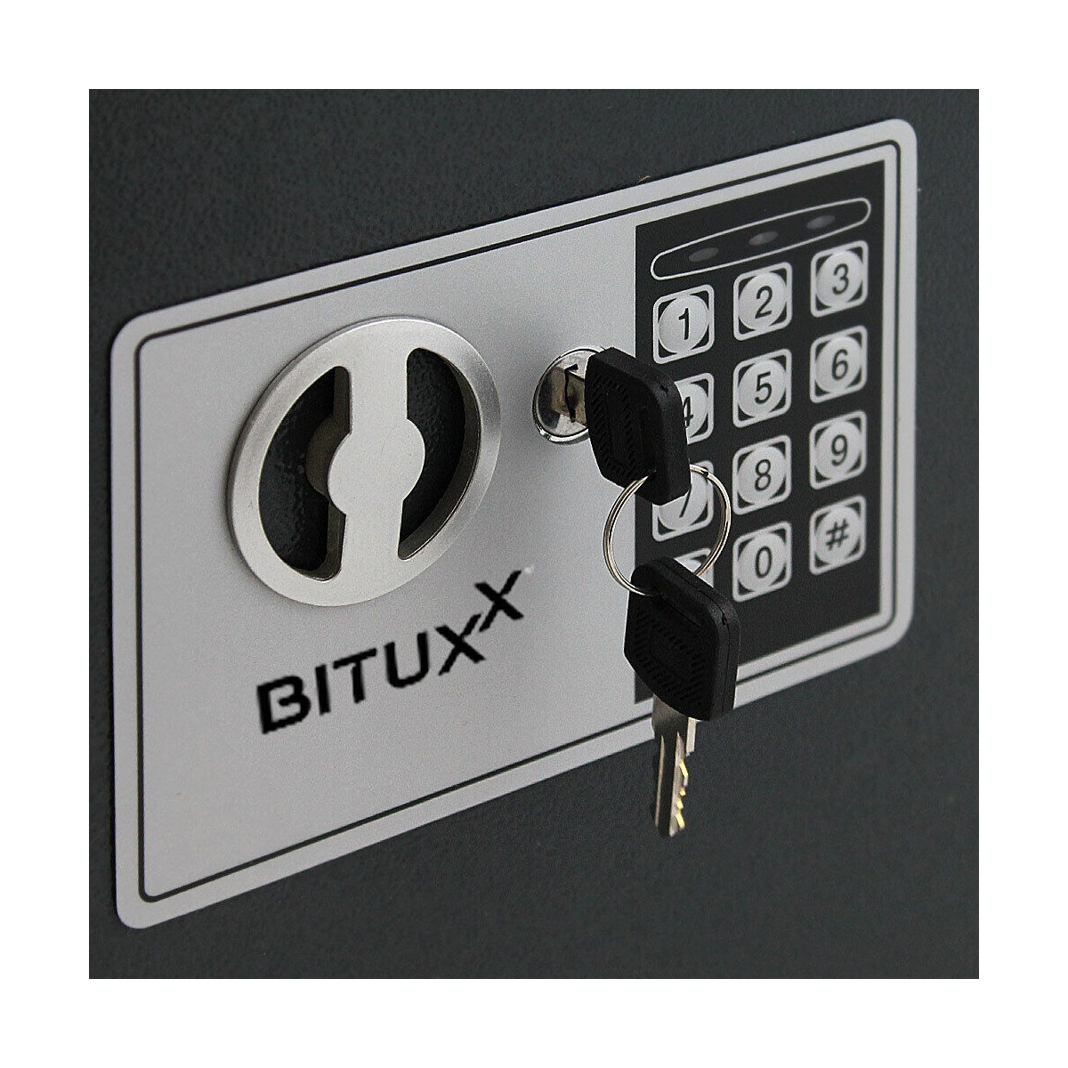 Cufăr negru pentru chei cu încuietoare electronică