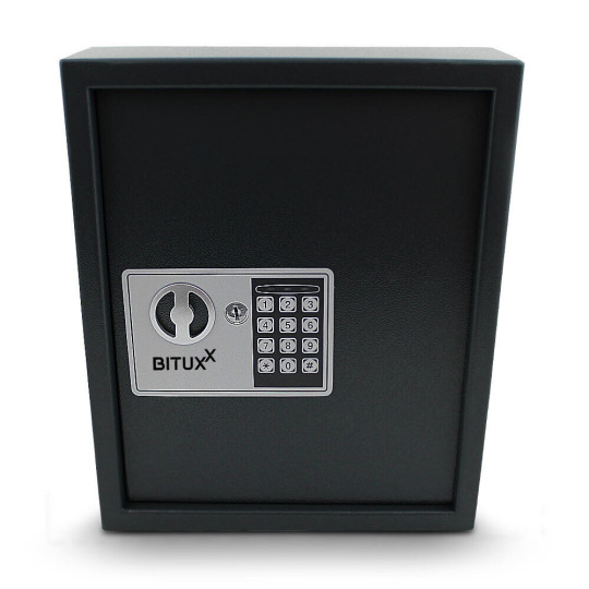 Cufăr negru pentru chei cu încuietoare electronică