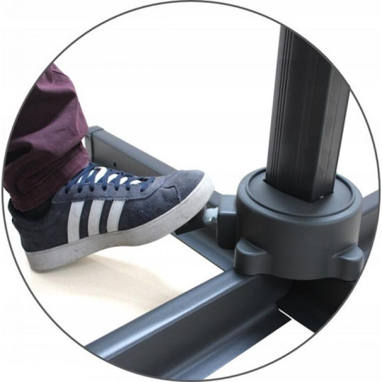 Umbrelă de grădină mare, de culoare bej, 3x3 m