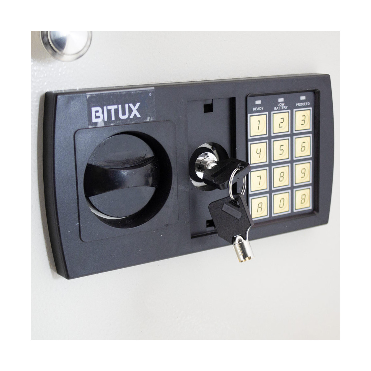 Seif electronic pentru 48 chei de culoare gri deschis