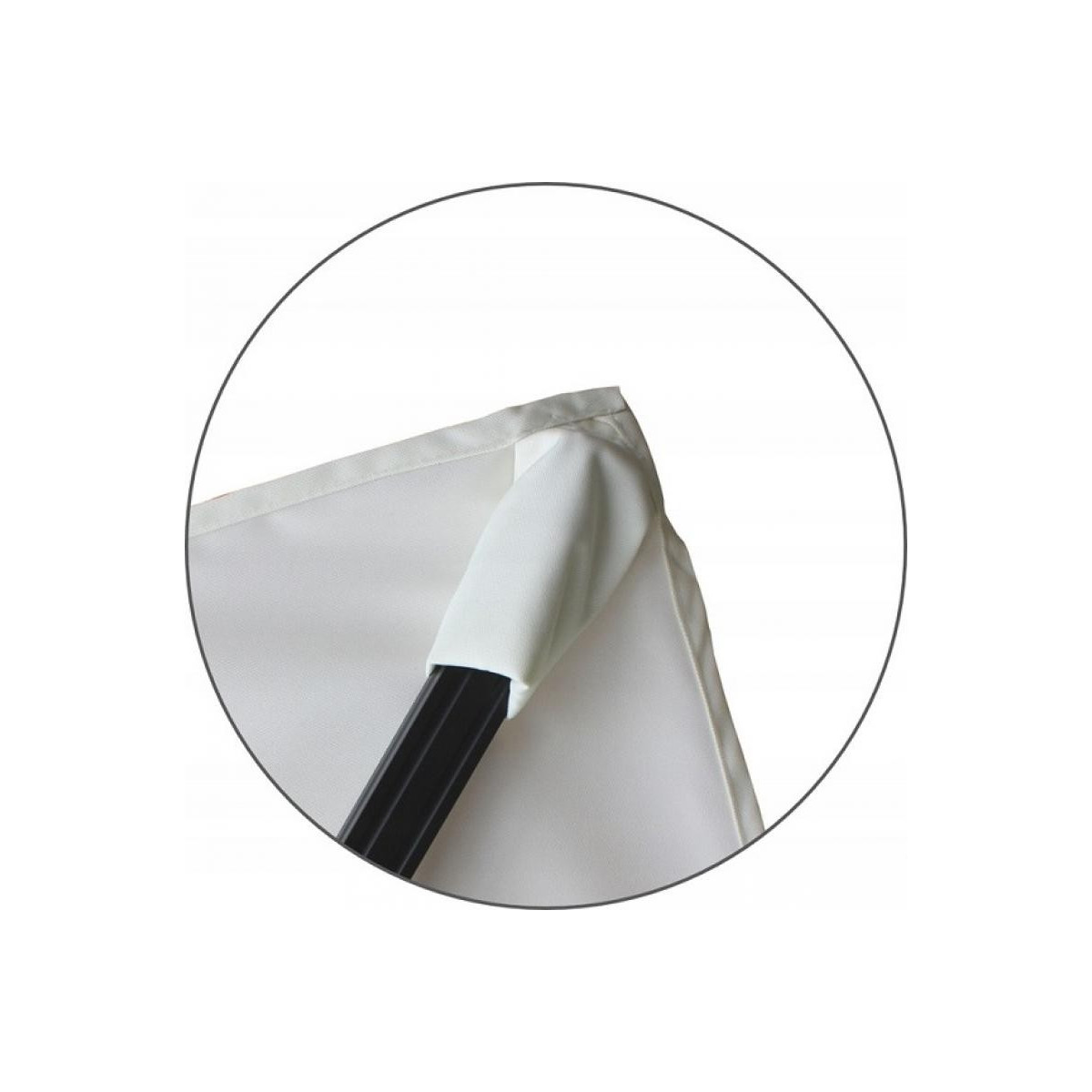 Umbrelă de grădină mare, de culoare bej, 3x3 m