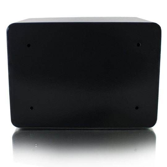 Trezor cu încuietoare electronică cu cod + cheie, de culoare neagră