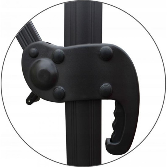 Umbrelă de grădină mare, de culoare bej, 3x3 m