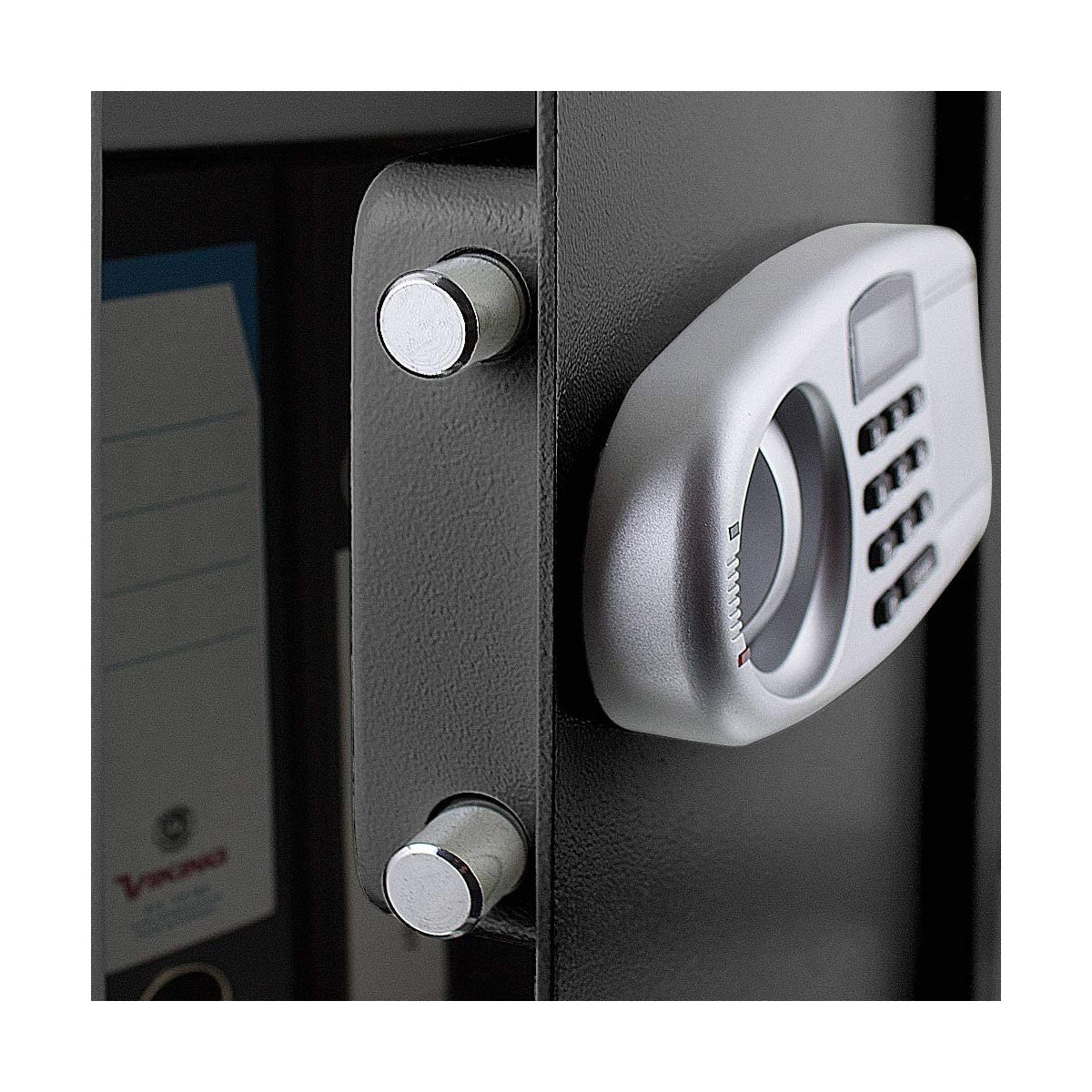 Seif electronic mare, negru