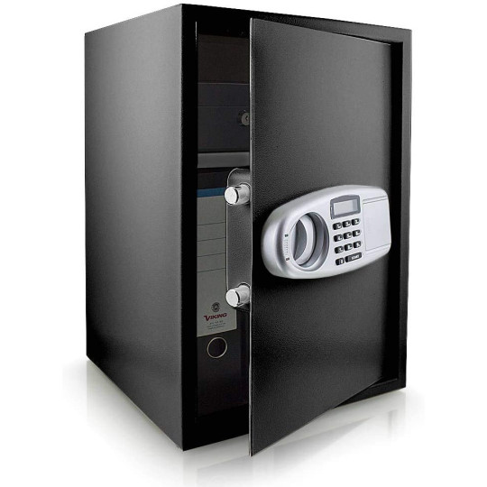 Seif electronic mare, negru