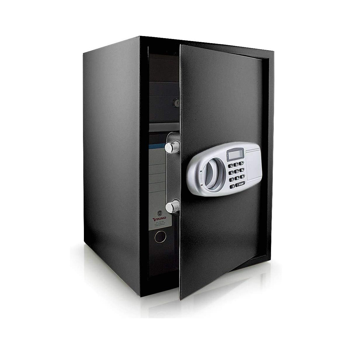 Seif electronic mare, negru