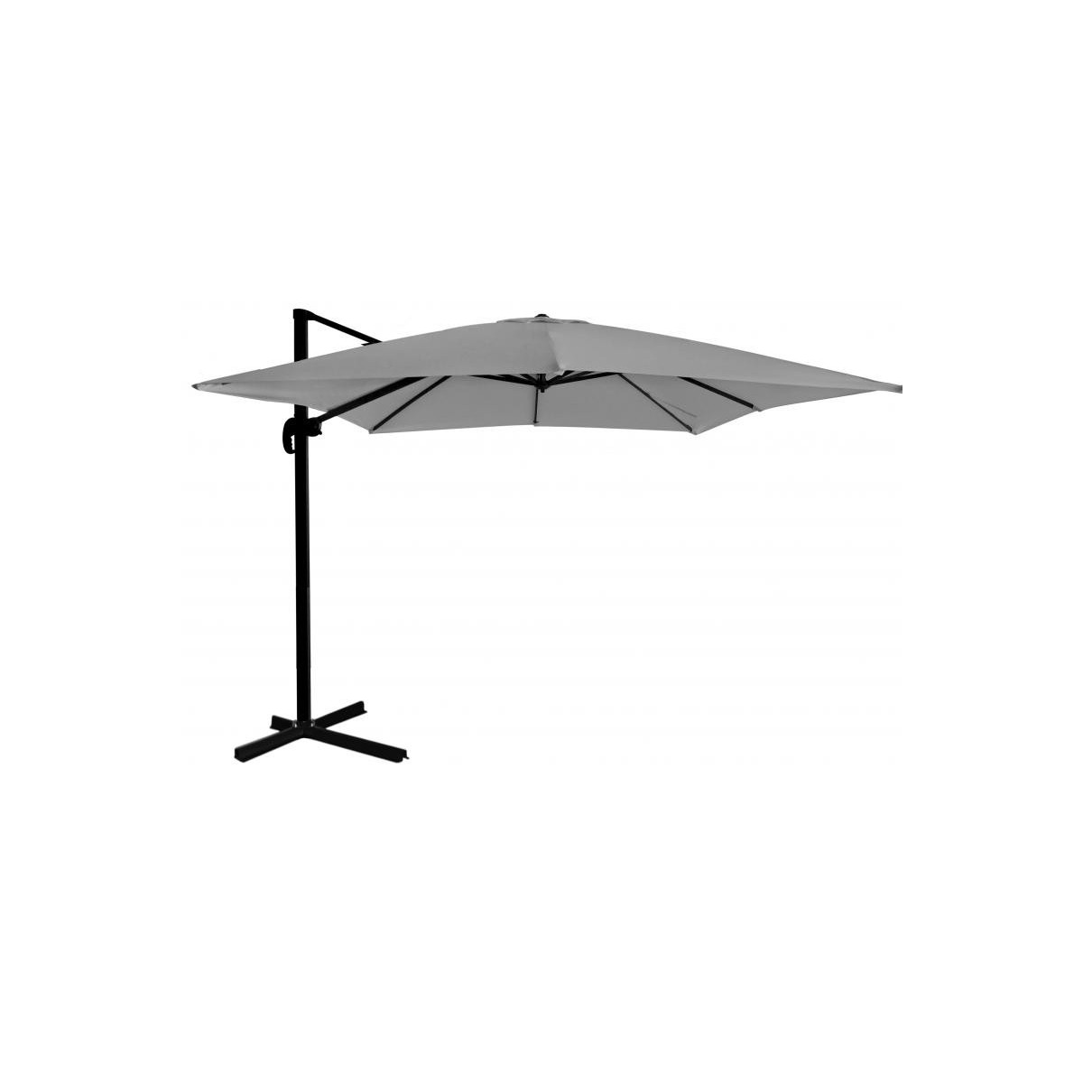 Umbrelă de grădină de calitate 3x3 m în culoarea gri