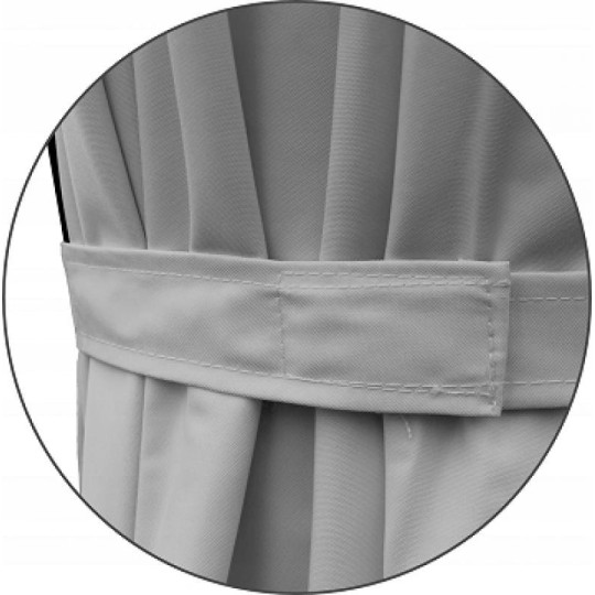 Umbrelă de grădină de calitate 3x3 m în culoarea gri