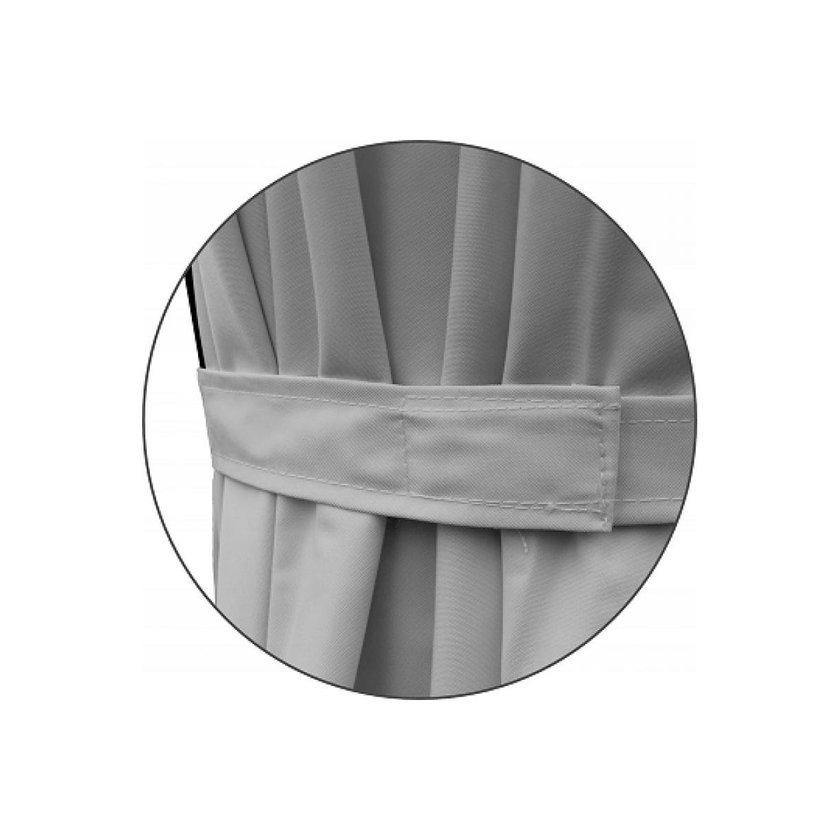 Umbrelă de grădină de calitate 3x3 m în culoarea gri