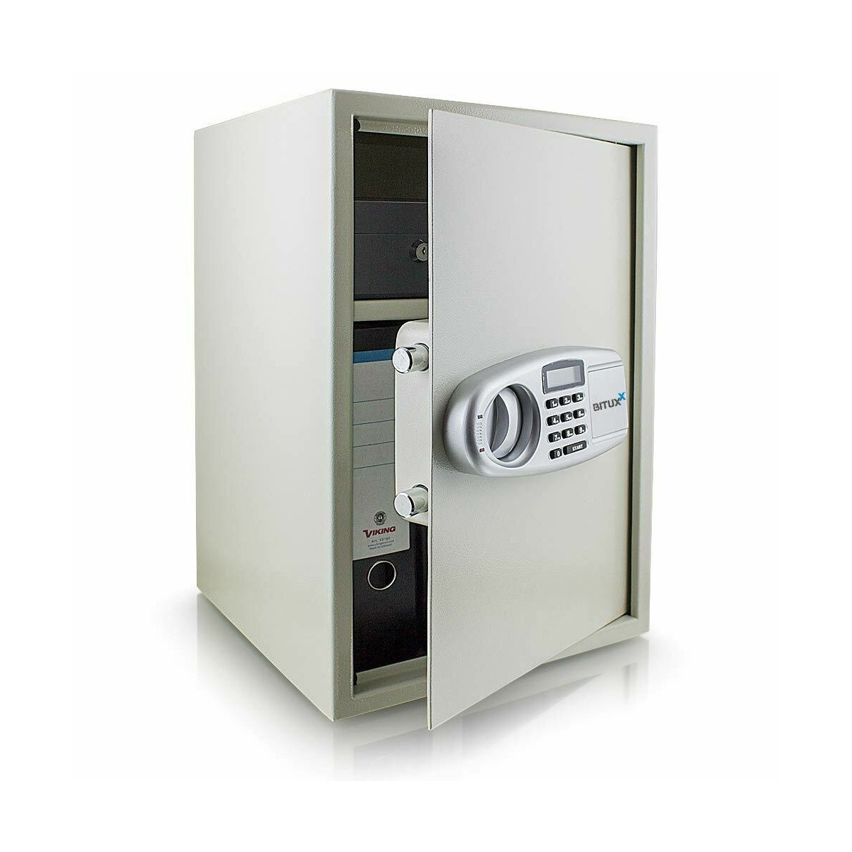 Seif electronic mare, gri deschis