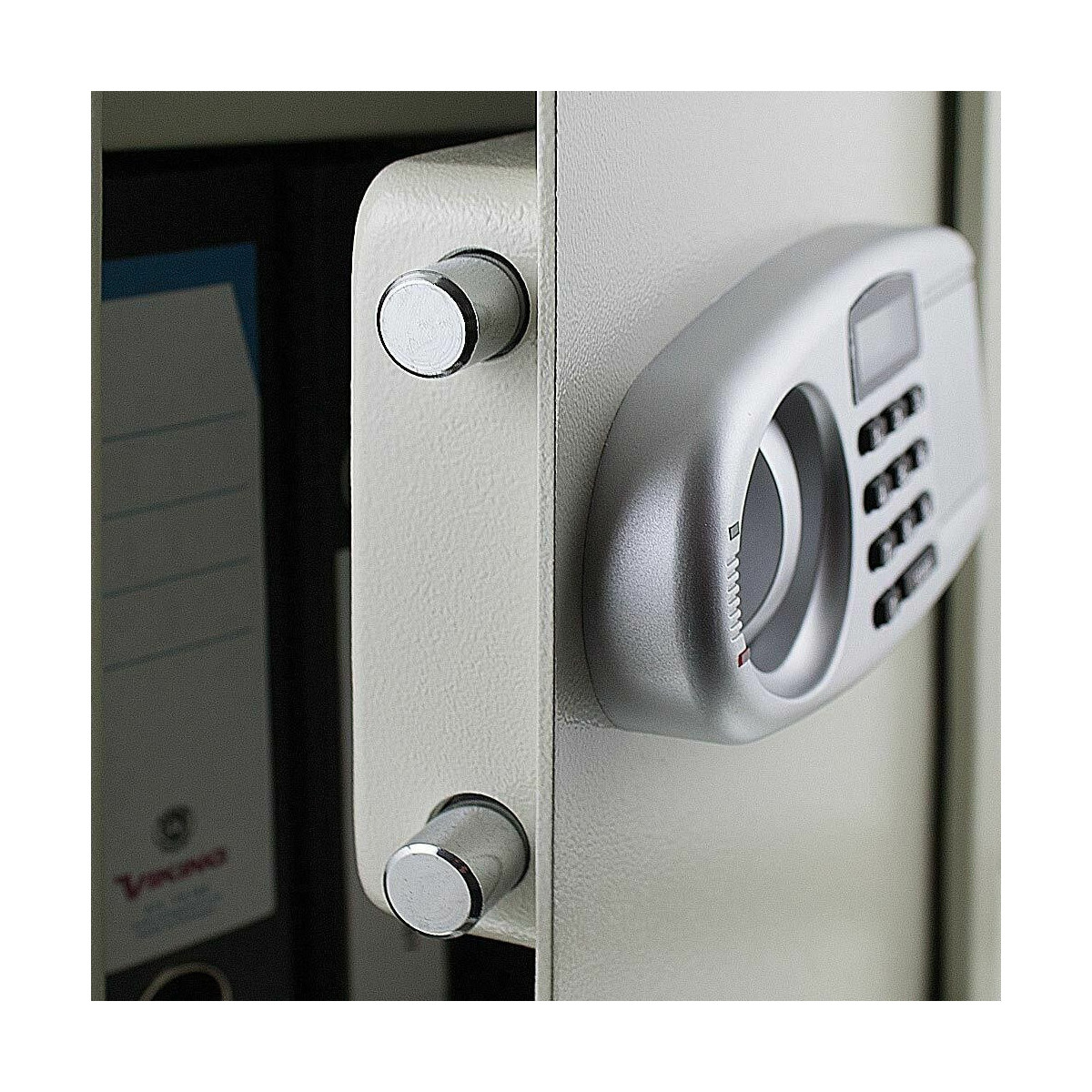 Seif electronic mare, gri deschis