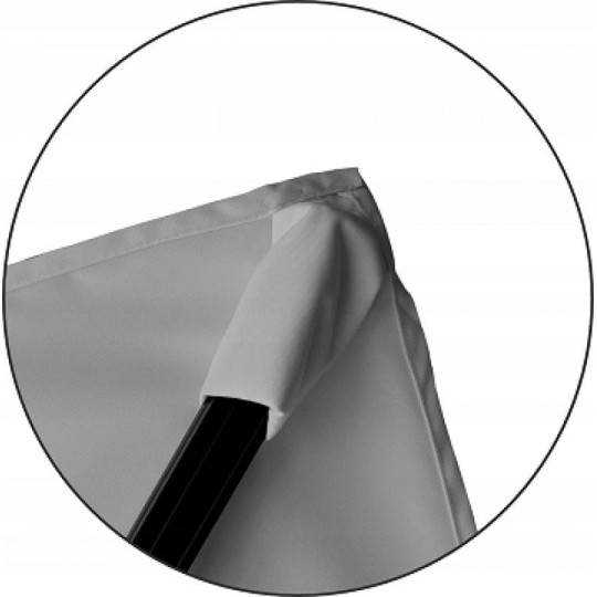 Umbrelă de grădină de calitate 3x3 m în culoarea gri