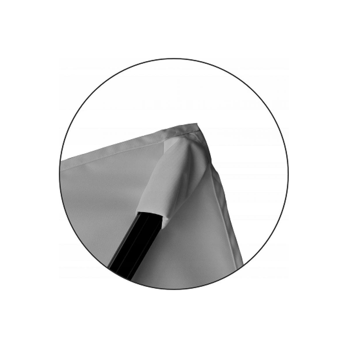 Umbrelă de grădină de calitate 3x3 m în culoarea gri