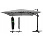Umbrelă de grădină de calitate 3x3 m în culoarea gri