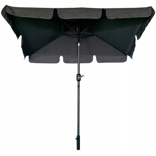 Umbrelă de grădină de culoare gri închis 125x200 cm