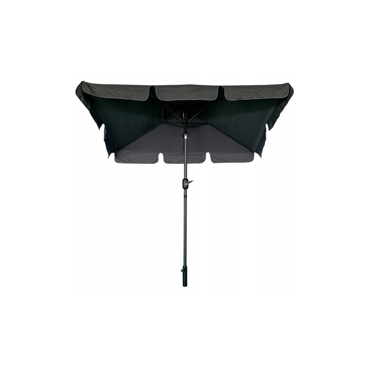 Umbrelă de grădină de culoare gri închis 125x200 cm