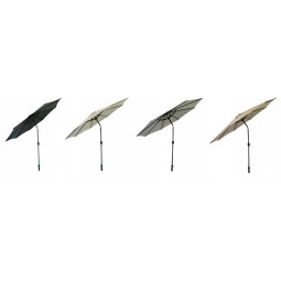 Umbrelă de grădină mare de 300 cm în culoarea gri deschis