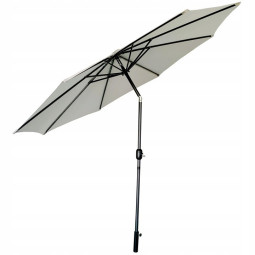 Umbrelă de grădină mare de 300 cm în culoarea gri deschis