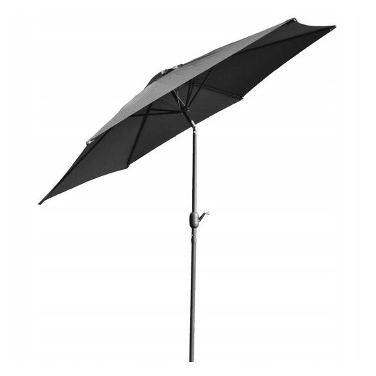 Umbrele de grădină mari de culoare gri închis cu dimensiunea de 300 cm