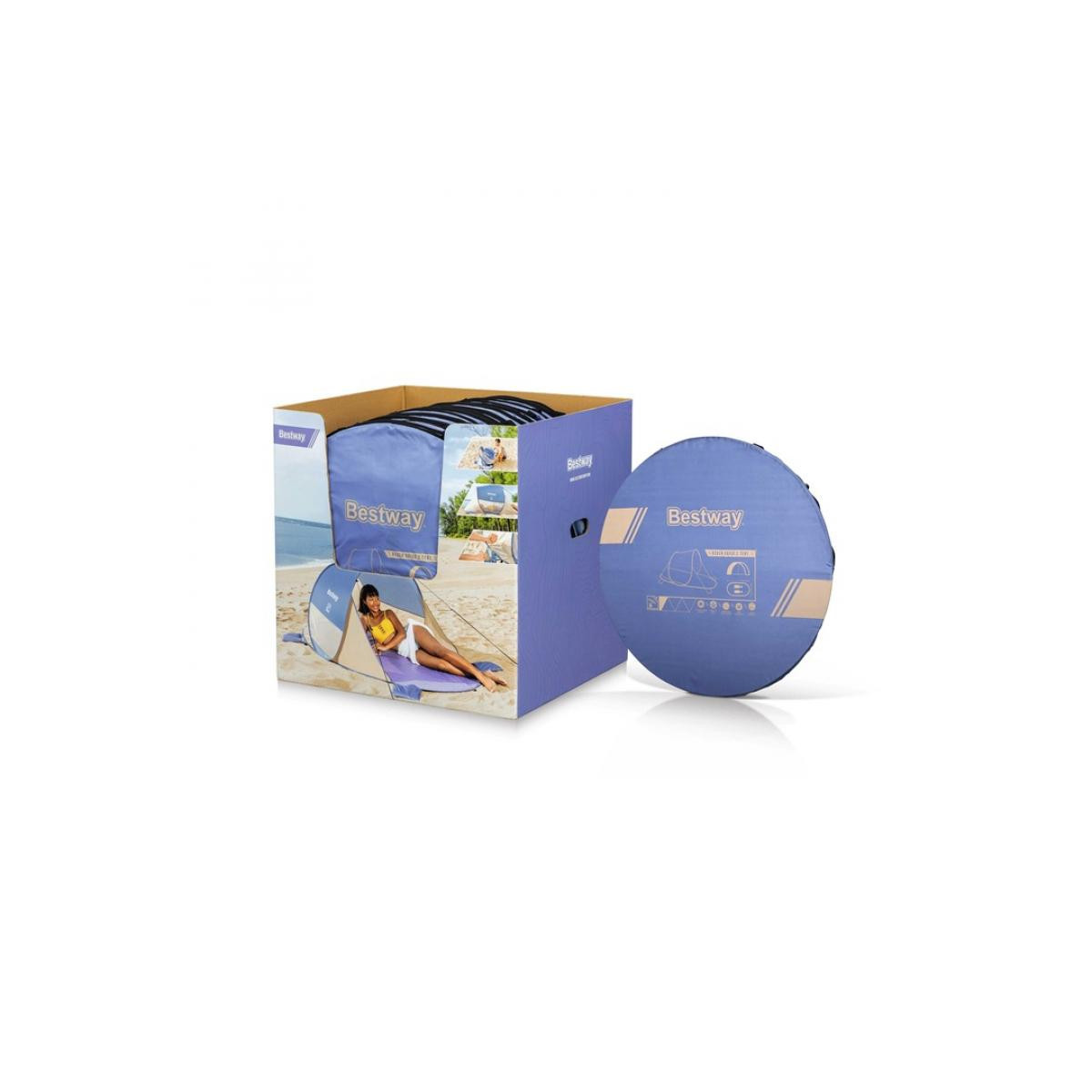 Plajă pentru 2 persoane cu dimensiunile 2x1,20x90 cm