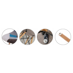 Scaun de calitate pentru dining în stil scandinav, de culoare albă