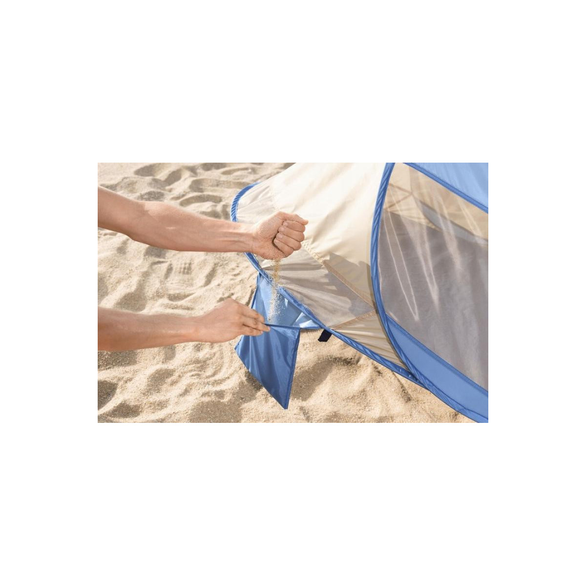 Plajă pentru 2 persoane cu dimensiunile 2x1,20x90 cm