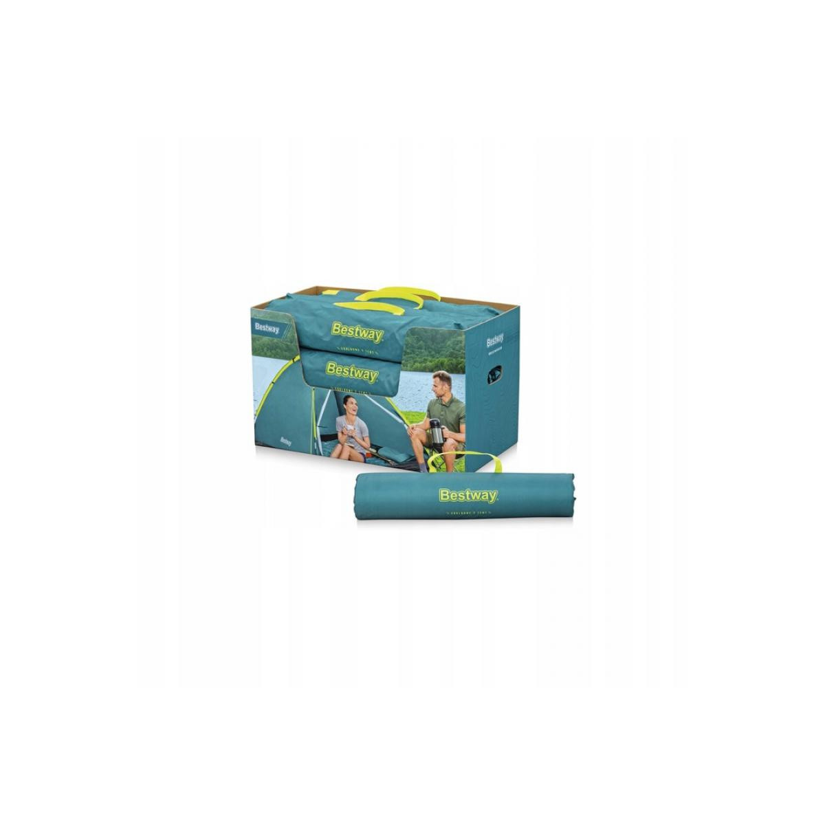 Cort de turist pentru 2 persoane, 2.05 x 1.45 x 1 m