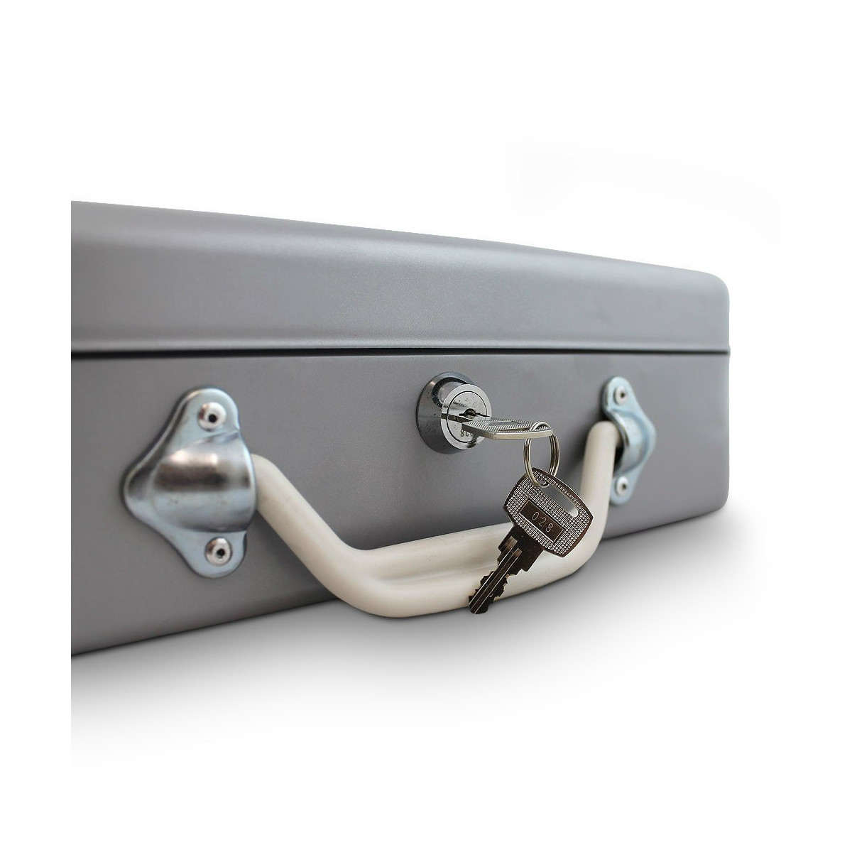 Cutie de bani în gri deschis, 30cm