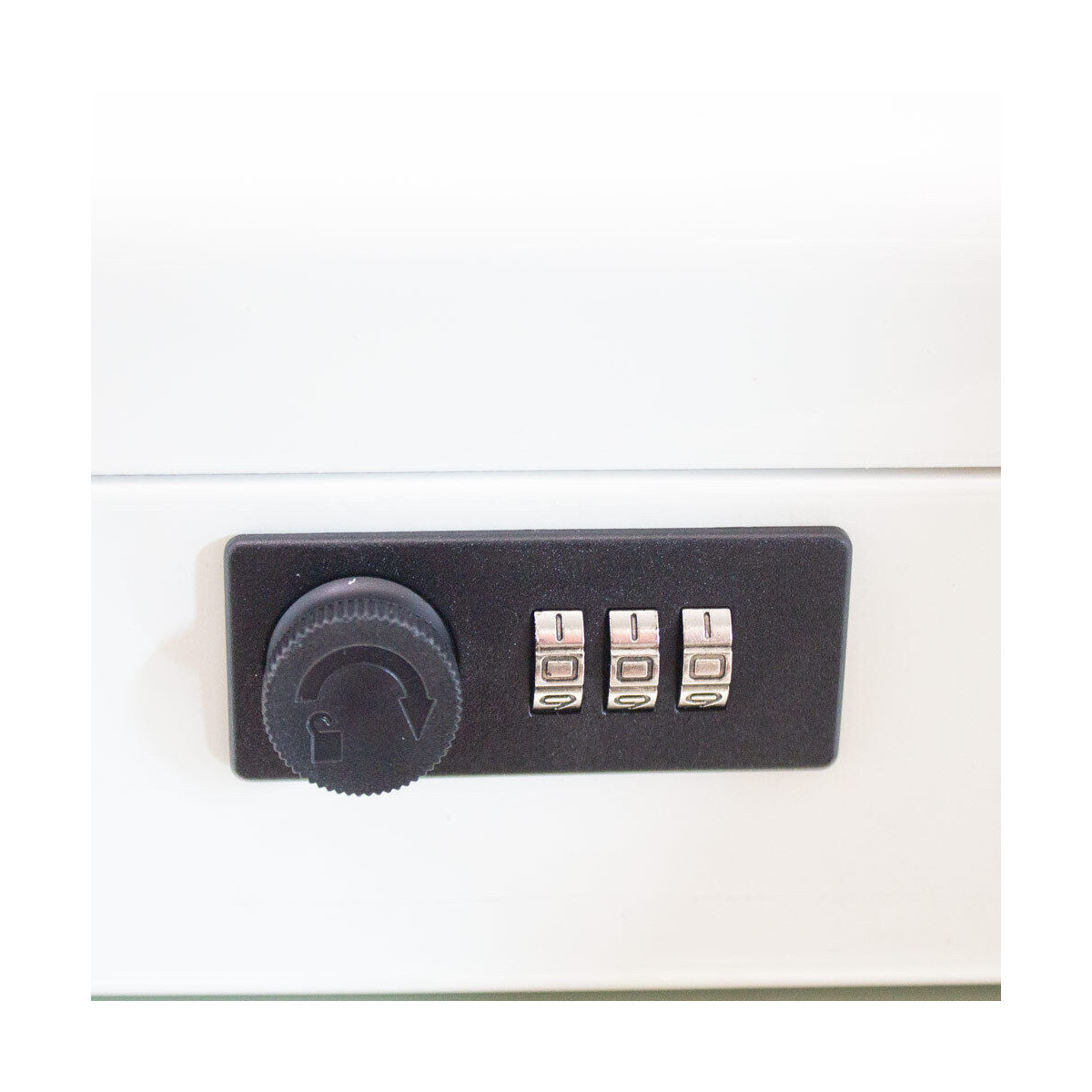 Cutie de metal gri deschis pentru monede, 30 cm