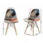 Scaun de calitate pentru dining în stil scandinav, de culoare albă