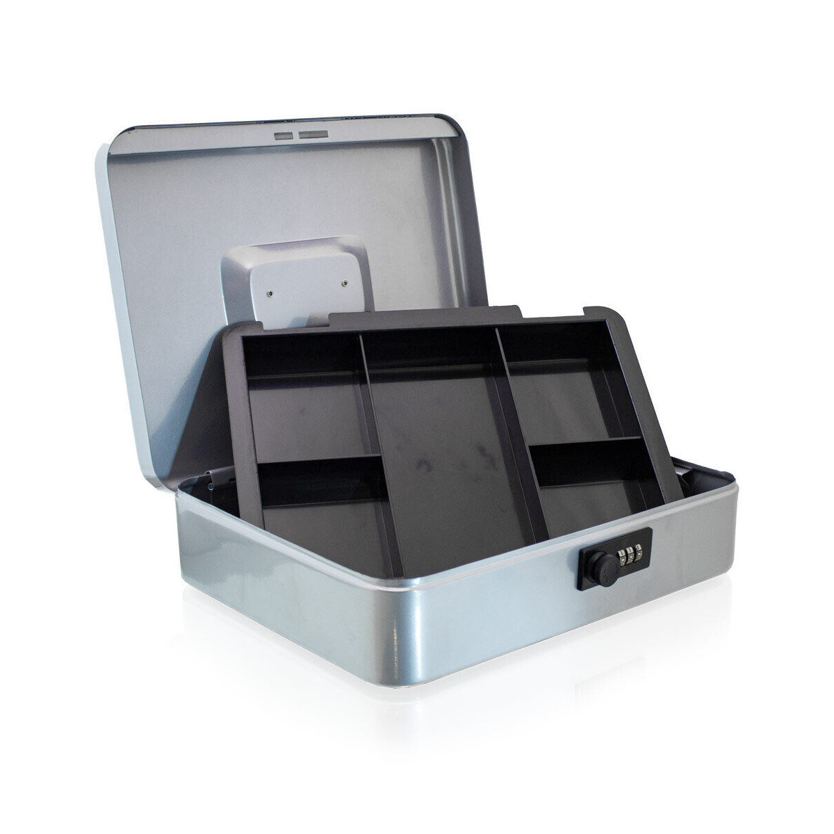 Cutie metalică gri, 30cm