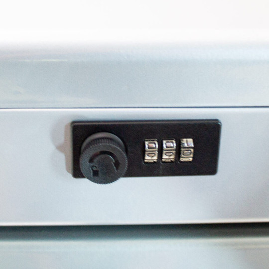 Cutie metalică gri, 30cm