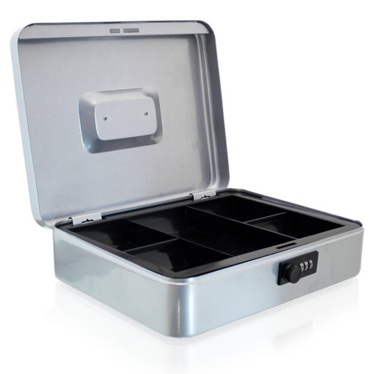 Cutie metalică gri, 30cm