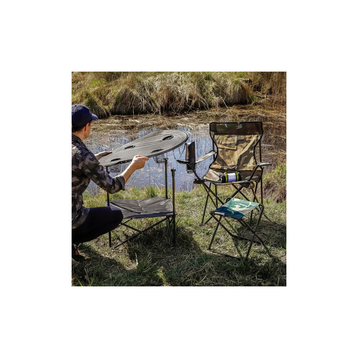 Scaun de pescuit army la un preț super.